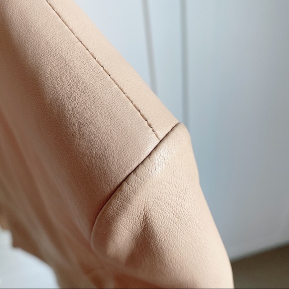 NWT Zara genuine leather peplum jacket - Picture 9 of 13